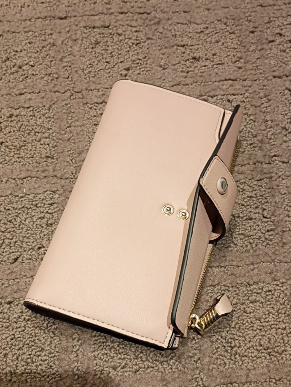 Blush Pink Women's Snap & Zip Wallet